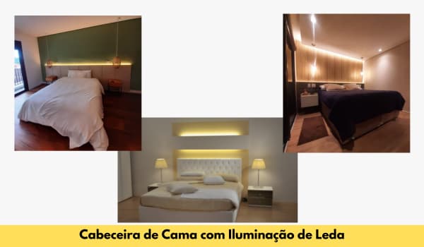 Cabeceira de cama com Iluminação de led produto Designer único