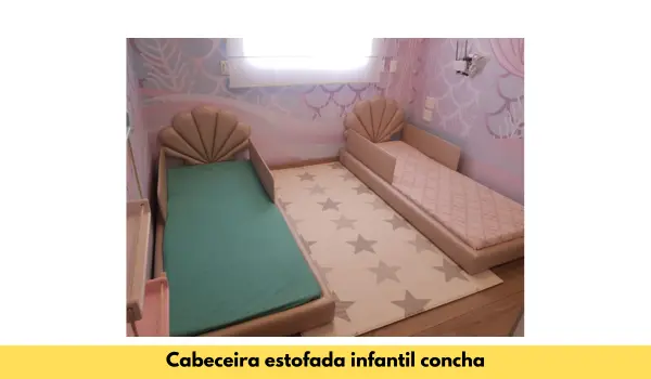 cabeceira infantil concha