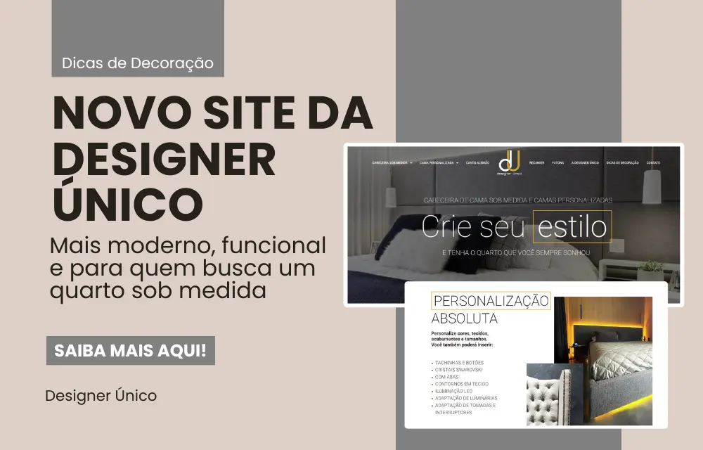 Noso site da Designer Único - Blog Dicas de Decoração