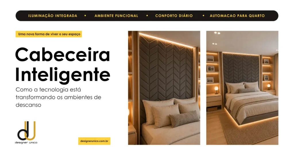 Cabeceira Inteligente do Blog Dicas de Decoração da Designer Único